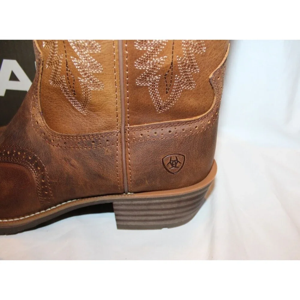 Ariat Hybrid Roughstock Cowboy Boots Men's 13 D Medium Square Toe Leather NEW